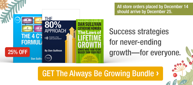 Success strategies for never-ending growth—for everyone. Get The Always Be Growing Bundle 25% Off.