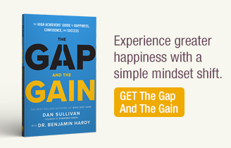 Experience greater happiness with a simple mindset shift. GET The Gap And The Gain.
