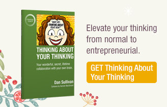 Elevate your thinking from normal to entrepreneurial. Get Thinking About Your Thinking.